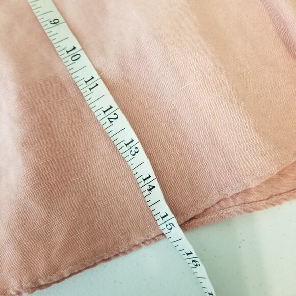 FREE People 0 Pink Higher Ground Linen Blend Flare Mini Skirt - Picture 9 of 11